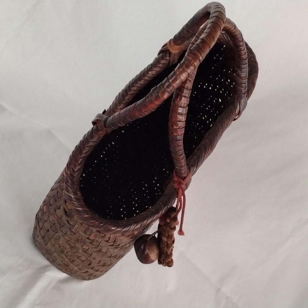 お値下げ最終　美品　国産　山葡萄蔓バック