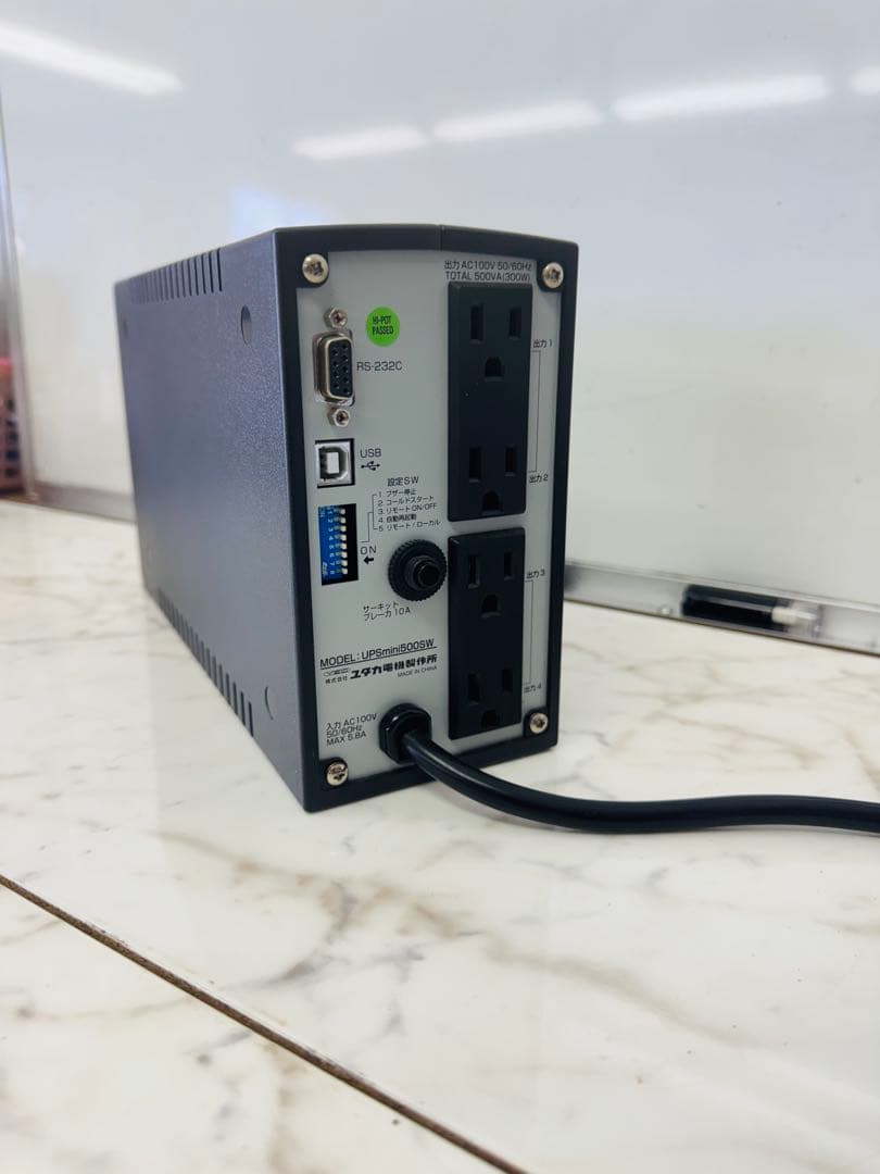 正弦波 UPS ユタカ　電機製作所　UPSmini500SW 停電　蓄電　軽量