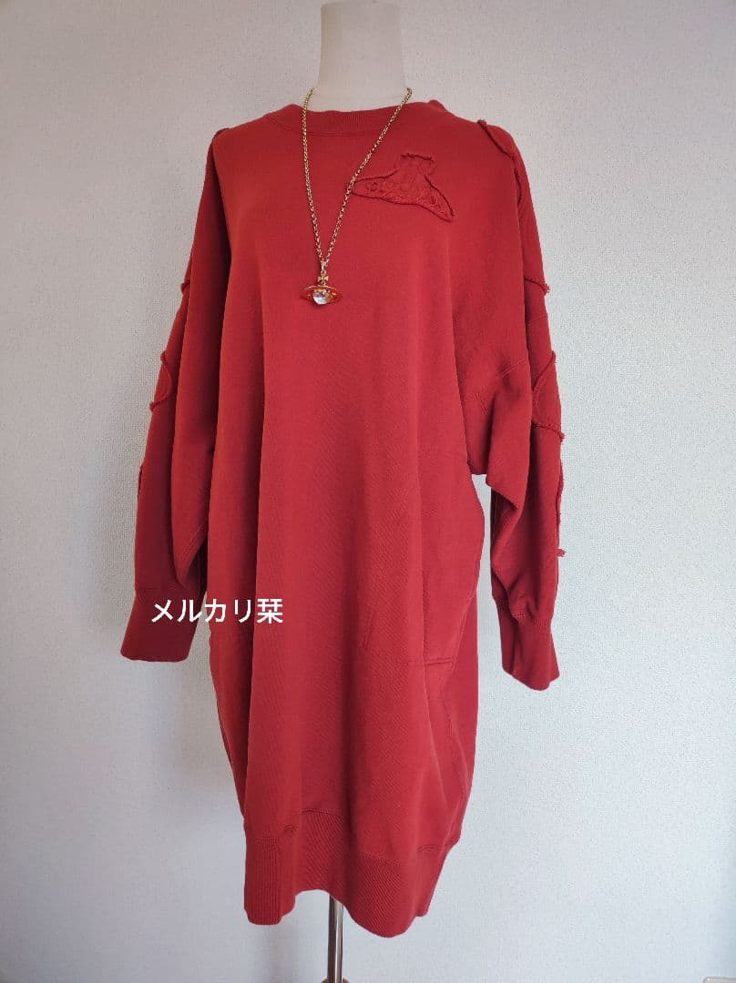 ヴィヴィアンウエストウッド ドライ裏毛オーブパッチワンピース