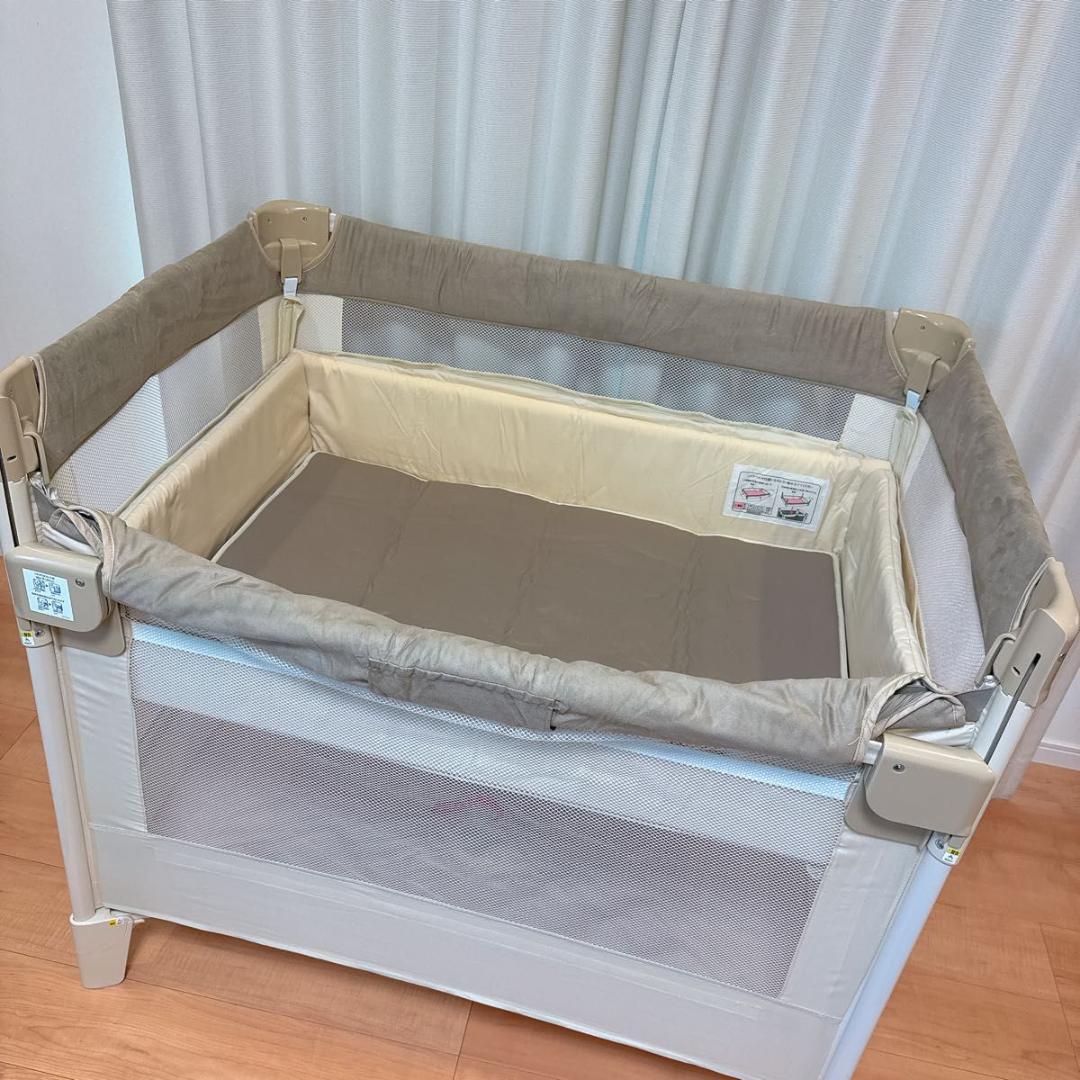 Aprica ココネルエアープラス ベビーベッド ほぼ未使用 シュークリーム