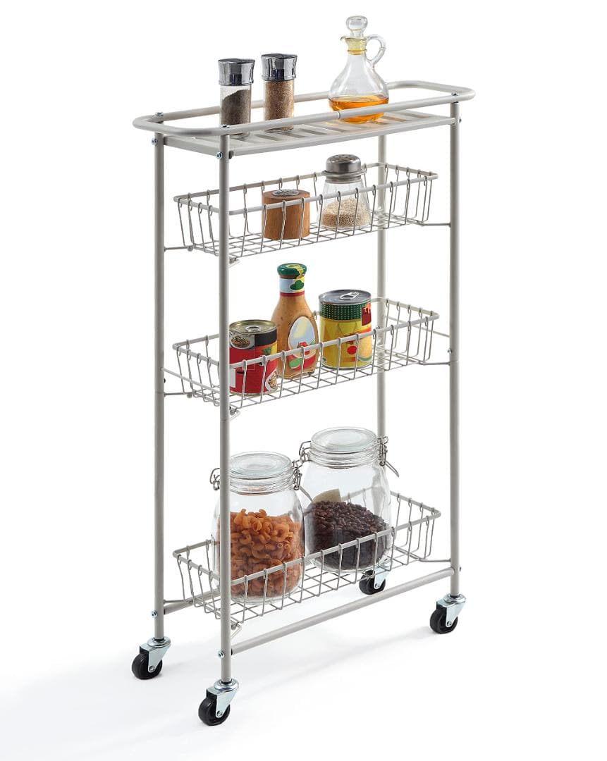 ラック キャスター付きで移動も楽々 収納ワゴン 隙間収納