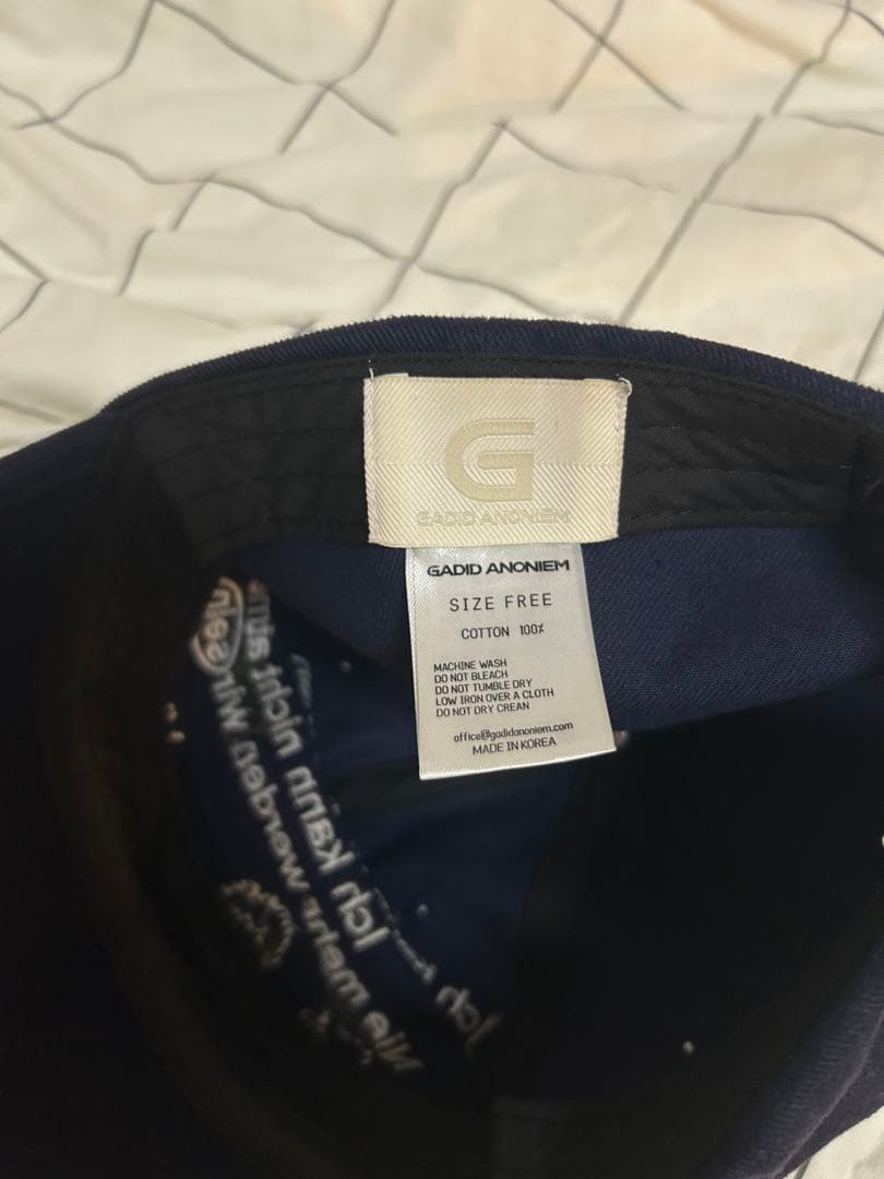 GADIDANONIEM LUKE/NAVY キャップ