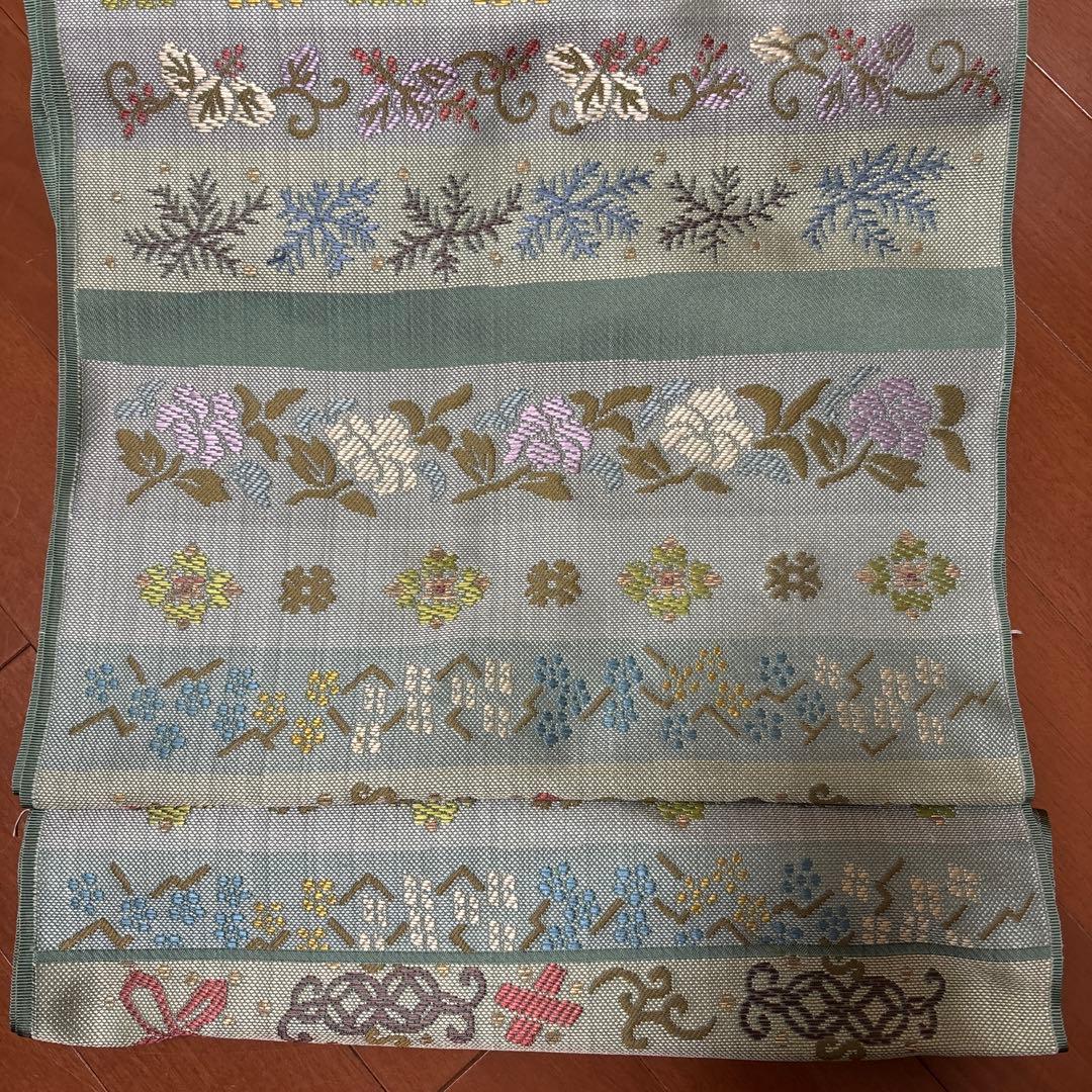 ゲリラ販売‼️最安値‼️早いもの勝ち‼️新品未仕立品　帯屋捨松　九寸名古屋帯 名物裂取