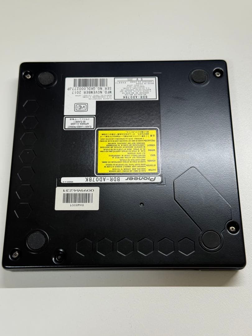 Pioneer BDR-AD07BK 外付けブルーレイディスクドライブ