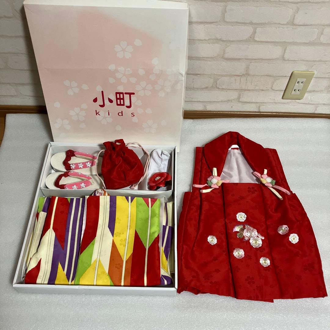 小町kid 七五三　三歳女の子着物　 被布　着物　草履　足袋　バッグ　髪飾