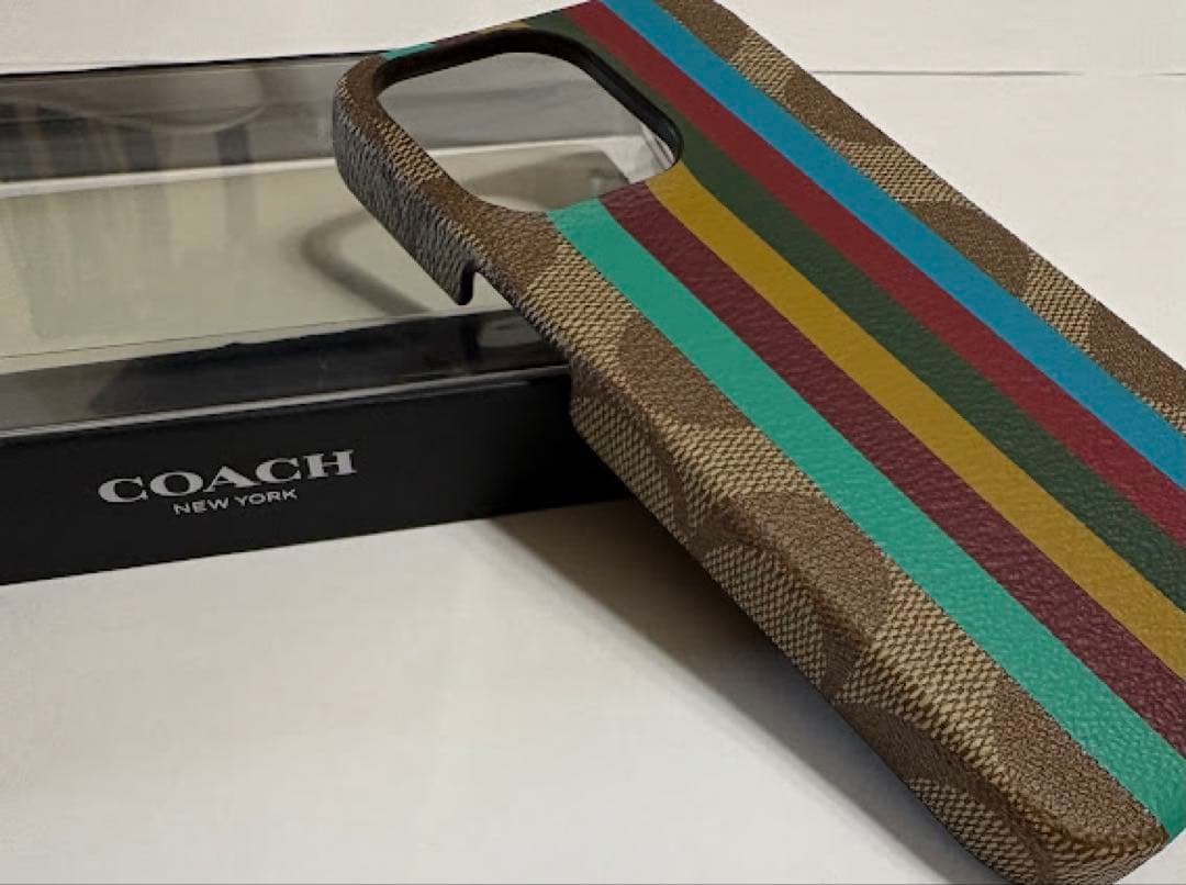 COACH ストライプ iPhone用ケース コーチ iPhone13 pro