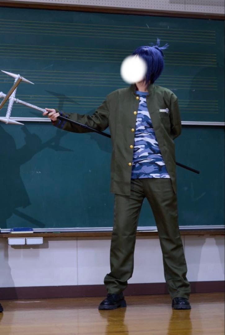 【ウィッグ付】家庭教師REBORN! 六道骸 制服 コスプレ XLサイズ