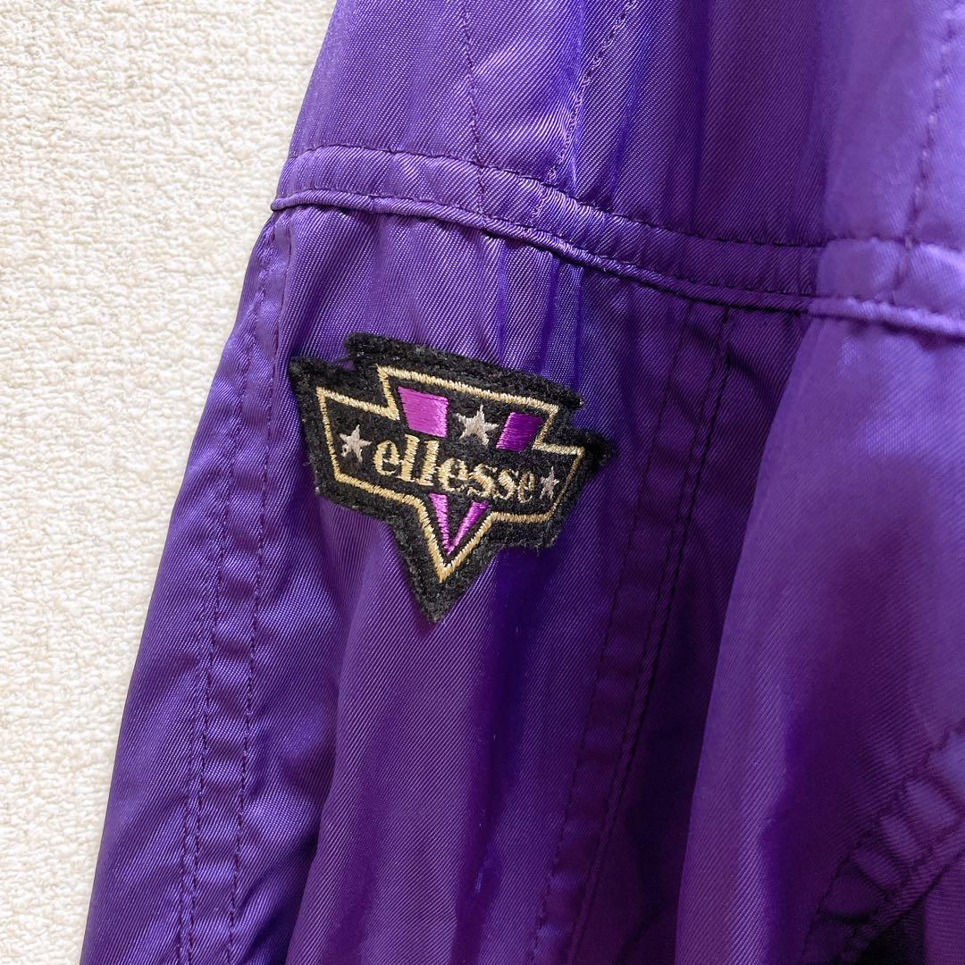 エレッセ ＊ スキーウェア 昭和レトロ ヴィンテージ 一点物 上下セット 紫