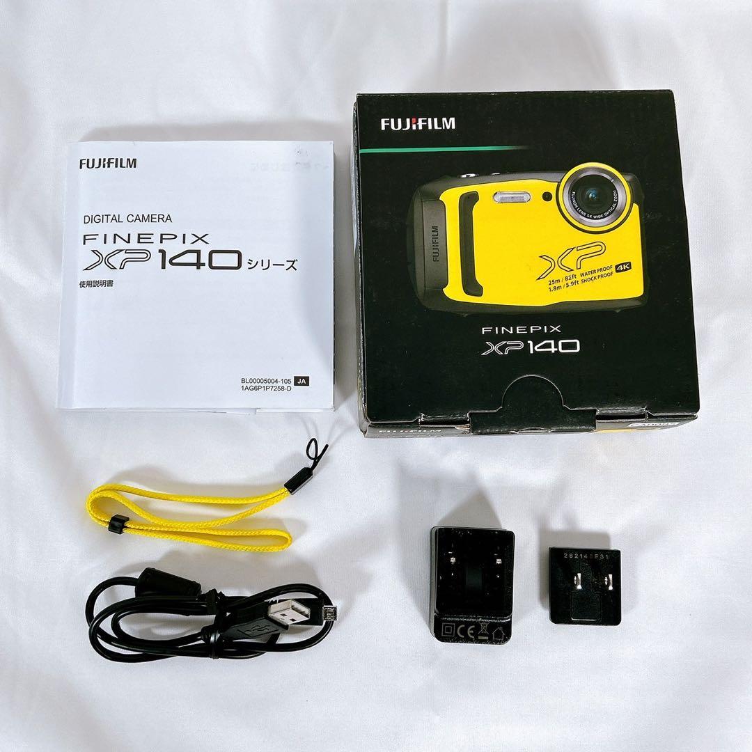 【美品】 FUJIfILm コンパクトデジタルカメラ 防水カメラ XP140