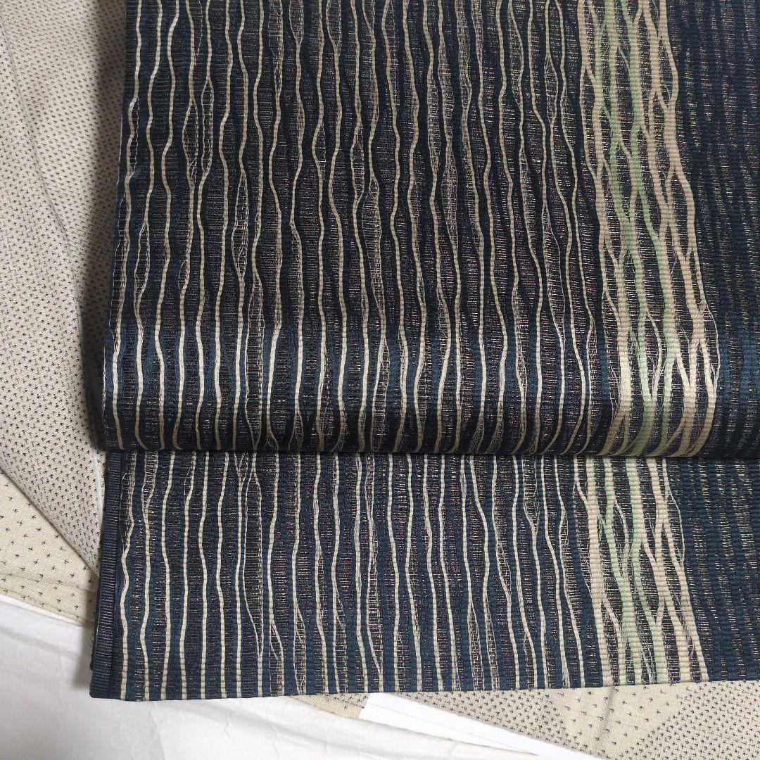 未使用美品 小森草木染工房 全通袋帯 リバーシブル