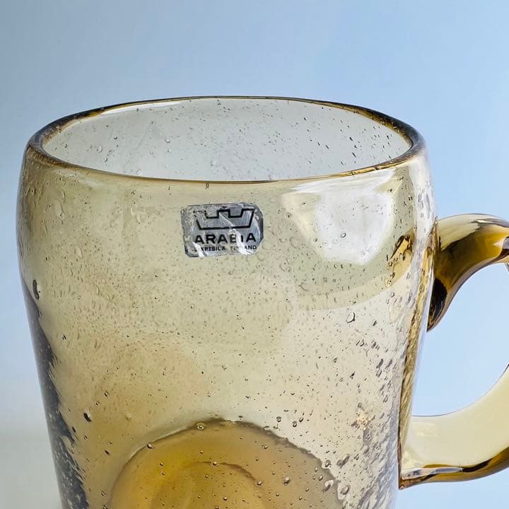 Arabia Sargasso アンバーガラスベース 北欧ヴィンテージ 花瓶