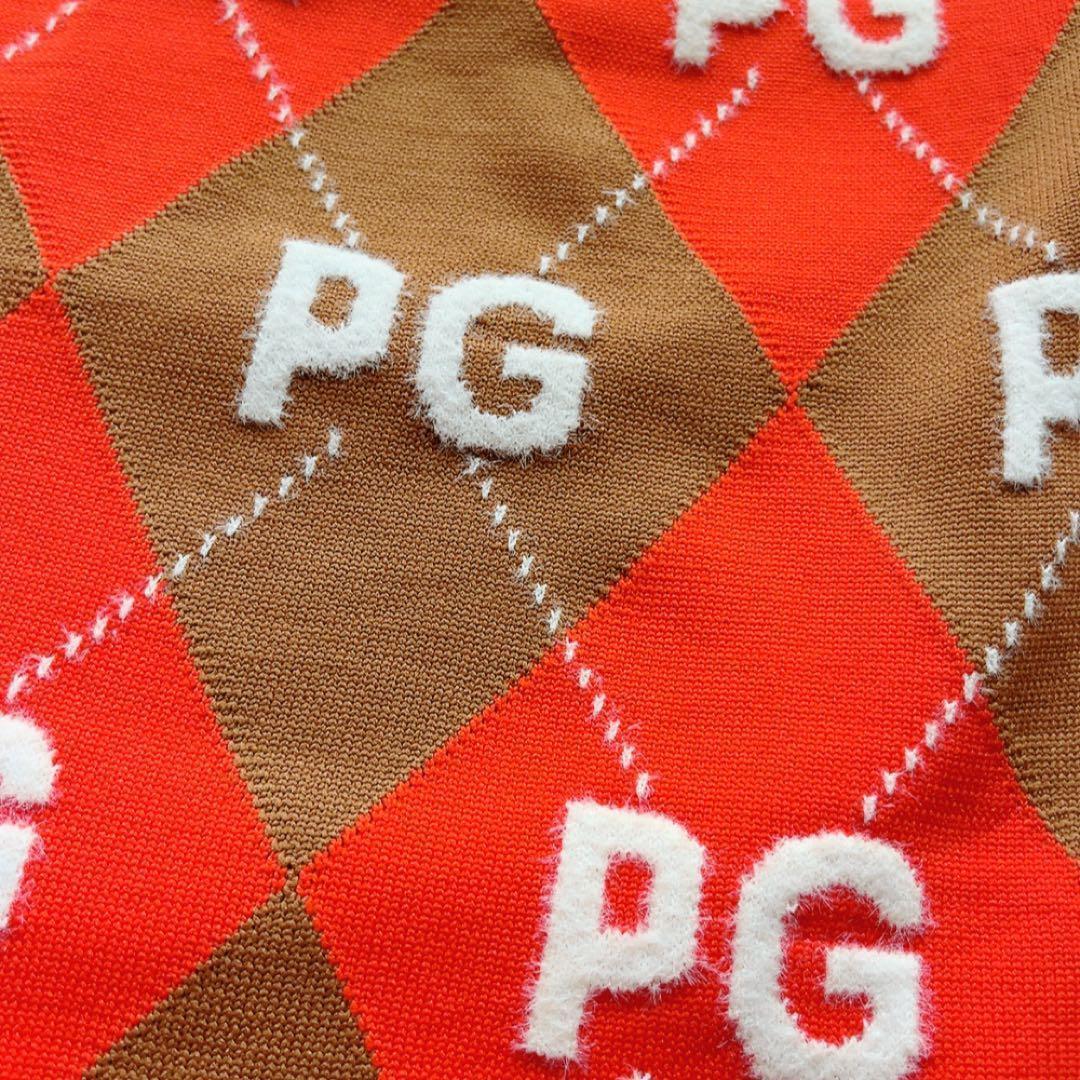 極美品　近年　パーリーゲイツ　セットアップ　アーガイル　PG柄　ニット　スカート