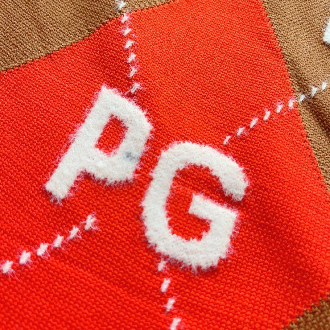 極美品　近年　パーリーゲイツ　セットアップ　アーガイル　PG柄　ニット　スカート