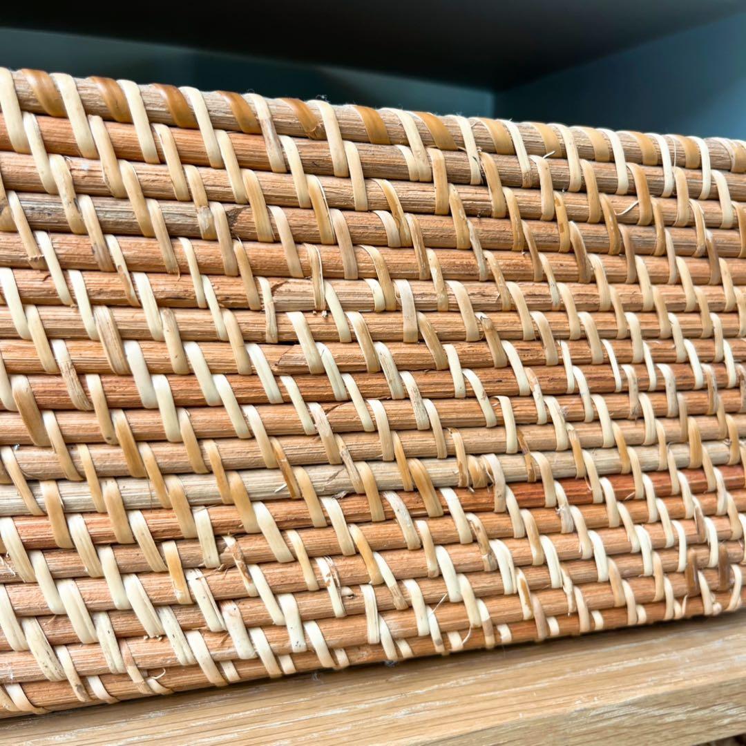 取付無料！無印良品 スタッキングシェルフ 3段 コの字棚・ラタン引き出し付き✨