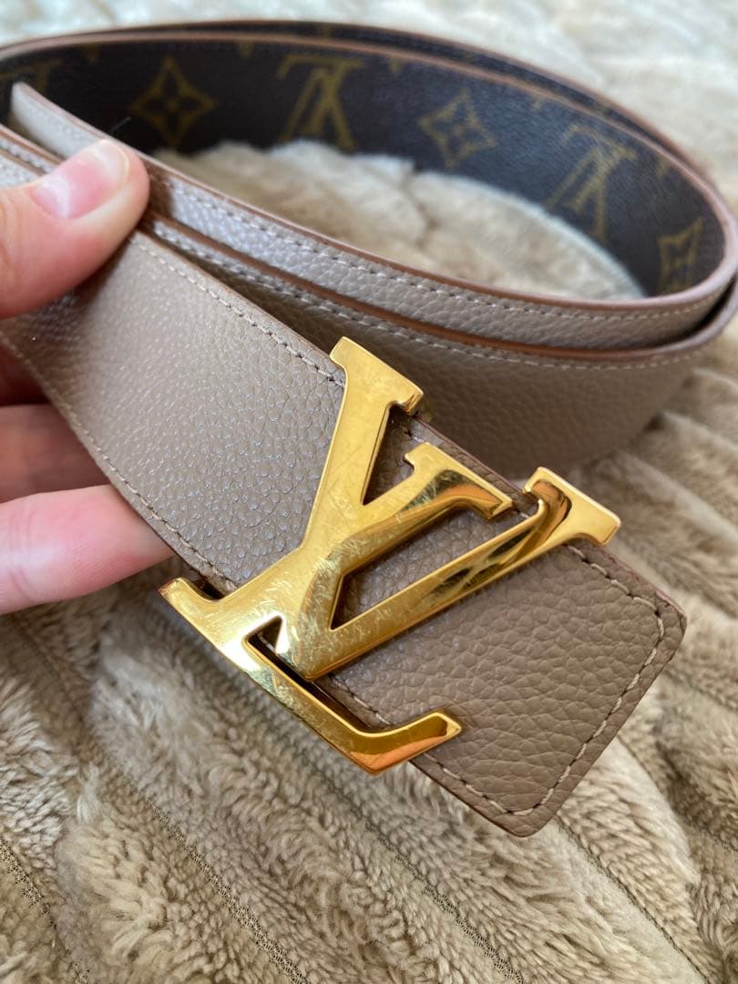 Louis Vuitton ベージュ リバーシブルベルト