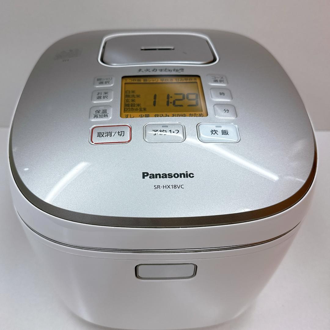 【美品】Panasonic パナソニック 炊飯器 SR-HX18VC