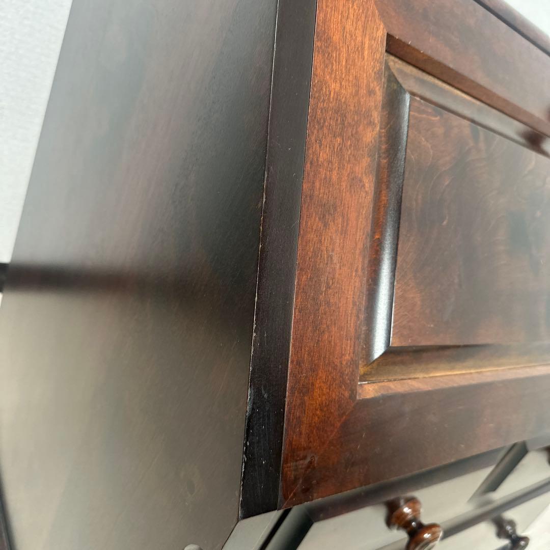 北海道民芸家具 ライティングビューロー カバ材 無垢材 ※i4※