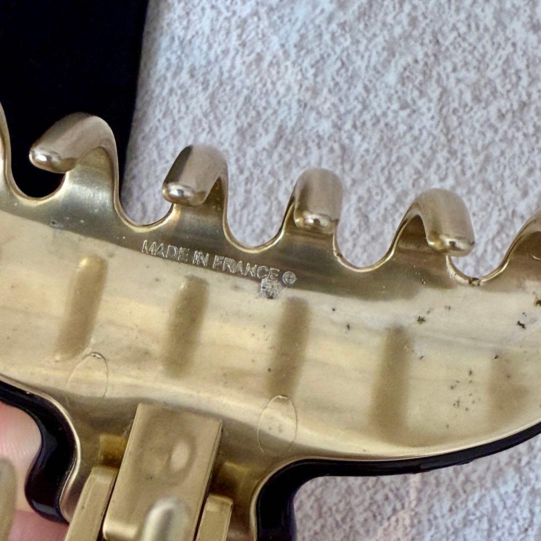 【最終価格】ALEXANDRE DE PARIS ブラックへアクリップMサイズ