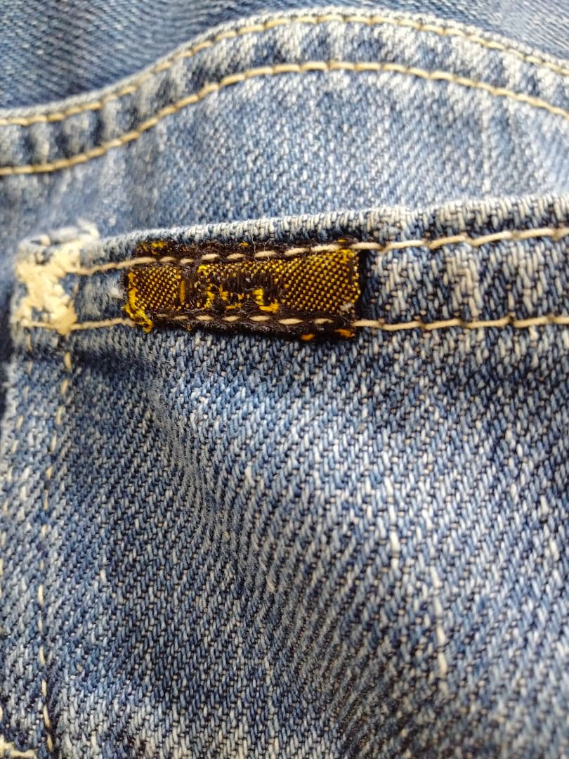 LEE 341Z センター赤タグ　50s 片耳　色濃い目　革パッチ　ライトオンス