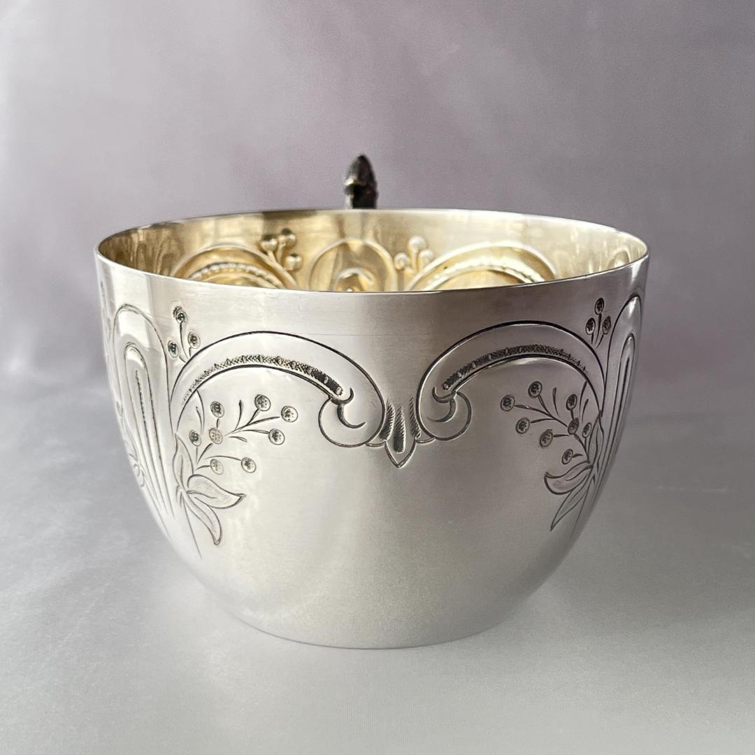 【仏蘭西】アールヌーボー カップ＆ソーサー 【シルバープレート】