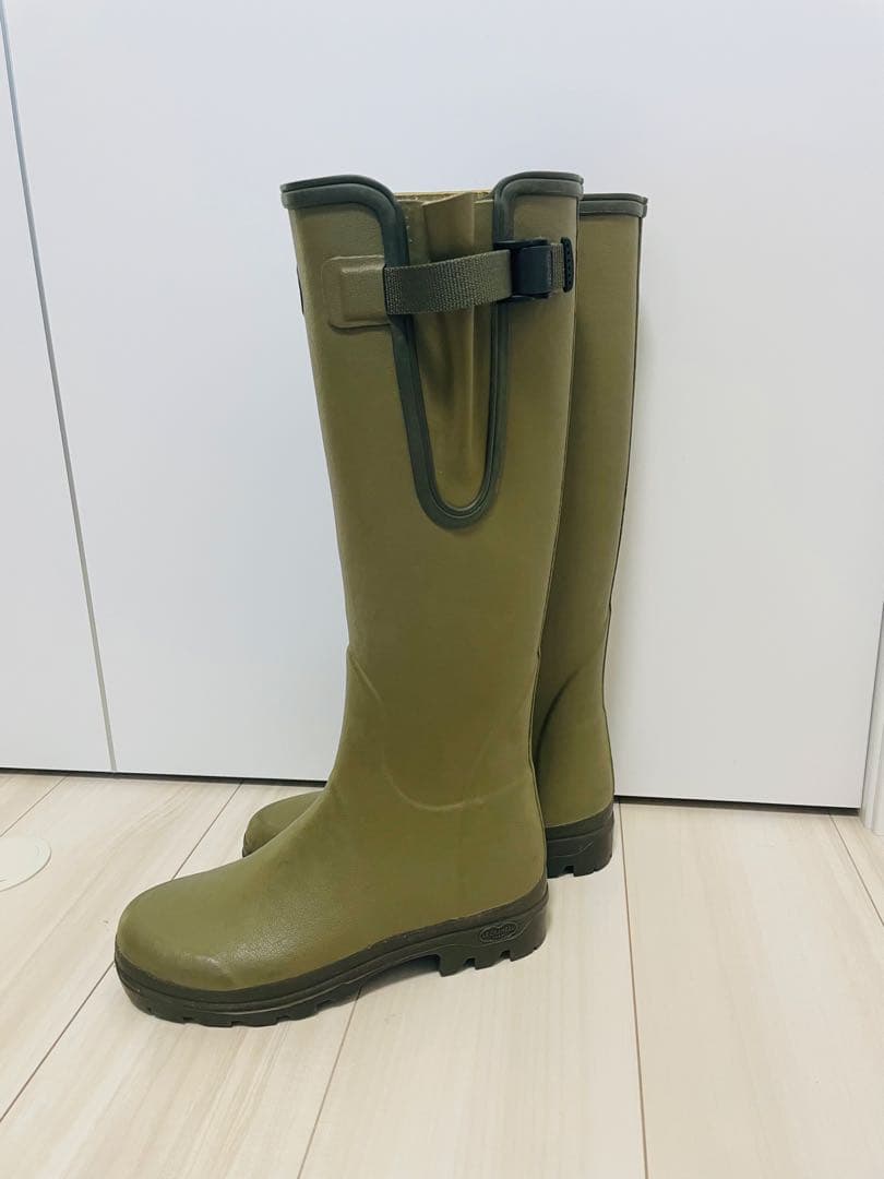 美品　ルシャモー ラバーブーツ レインブーツ LE CHAMEAU
