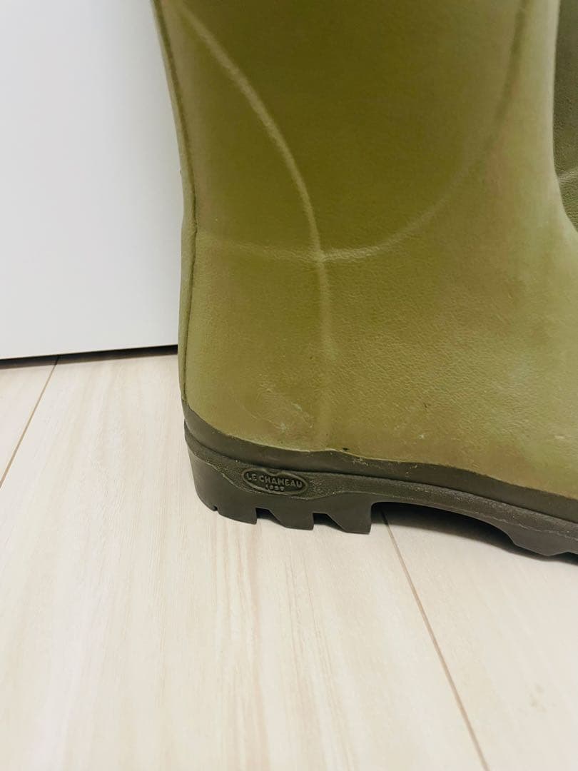 美品　ルシャモー ラバーブーツ レインブーツ LE CHAMEAU