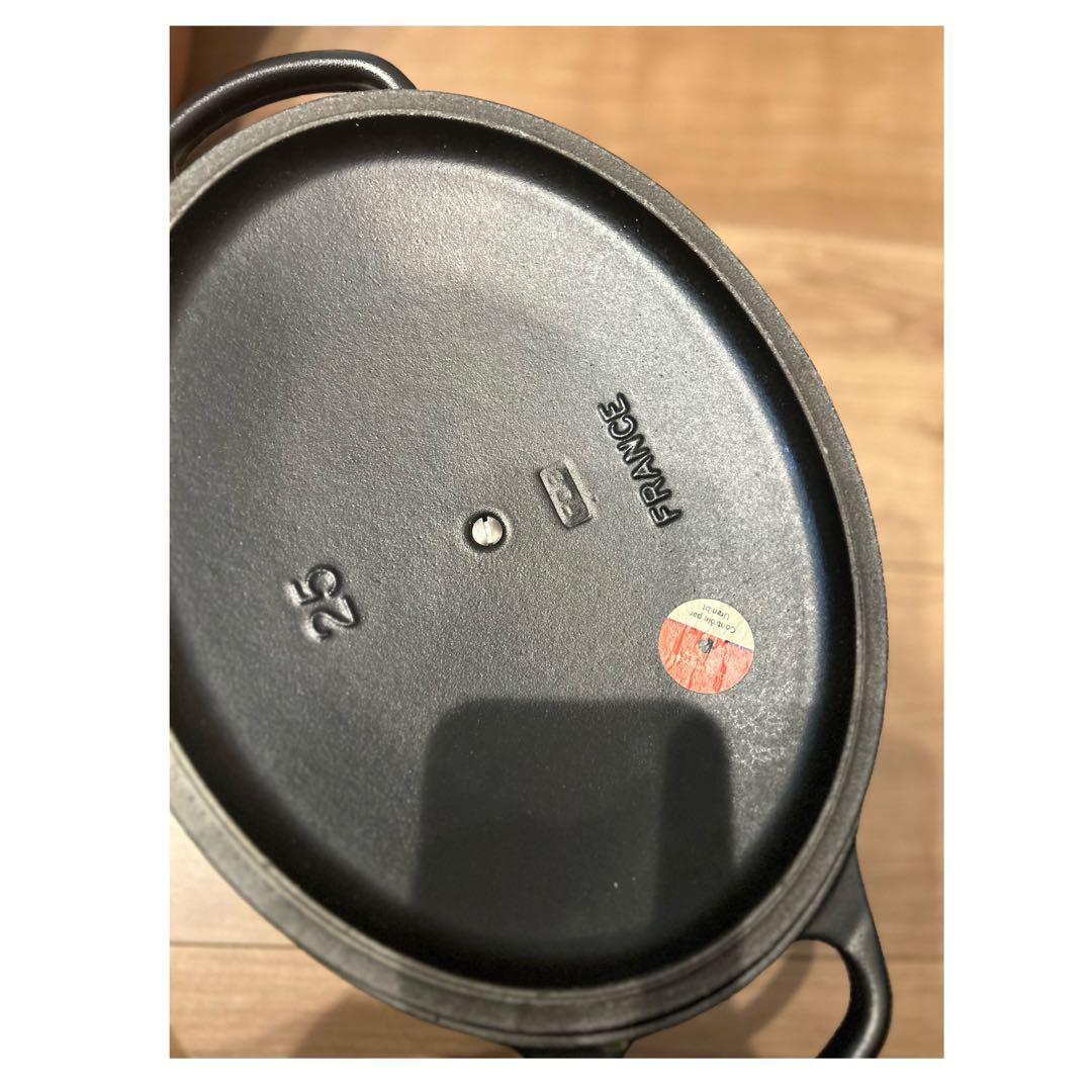 LE CREUSET オーバル 両手鍋 25cm ブラック