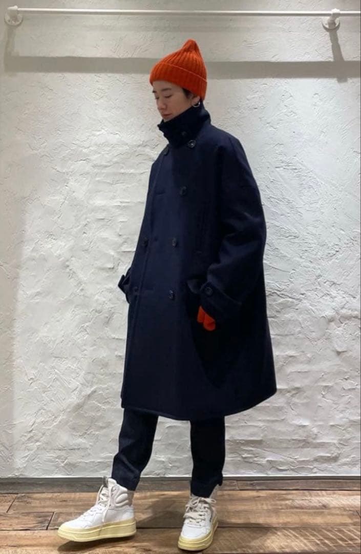 j.s luxe ジロンラムWメルトン Big-P-コート