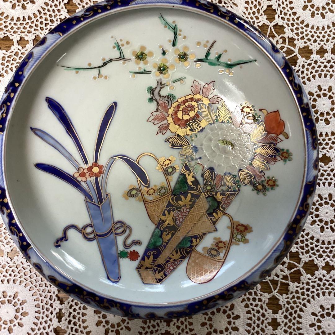 k20 古い伊万里焼　　鉢2入り　木箱付き