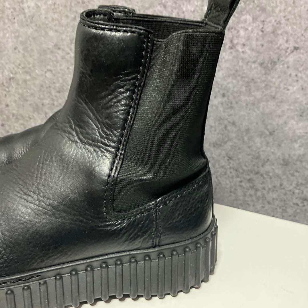 クラークス　トーヒルメープル　サイドゴアブーツ　ブラック　23.0