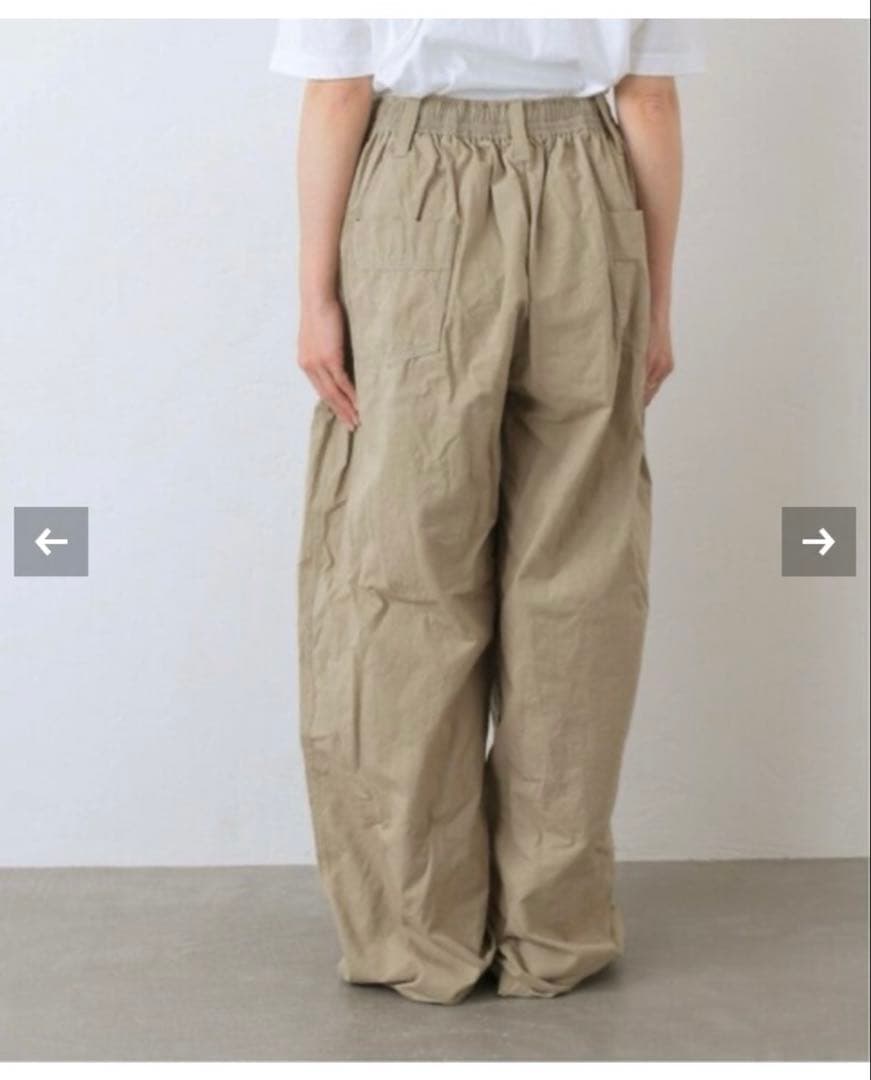 K*u様 19800円 js.luxe ツイルワッシャー　ビッグパンツ　ベージュ