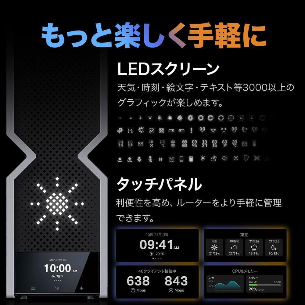 新品 TP-Link Wi-Fi 7 LAN ルーター Archer BE900