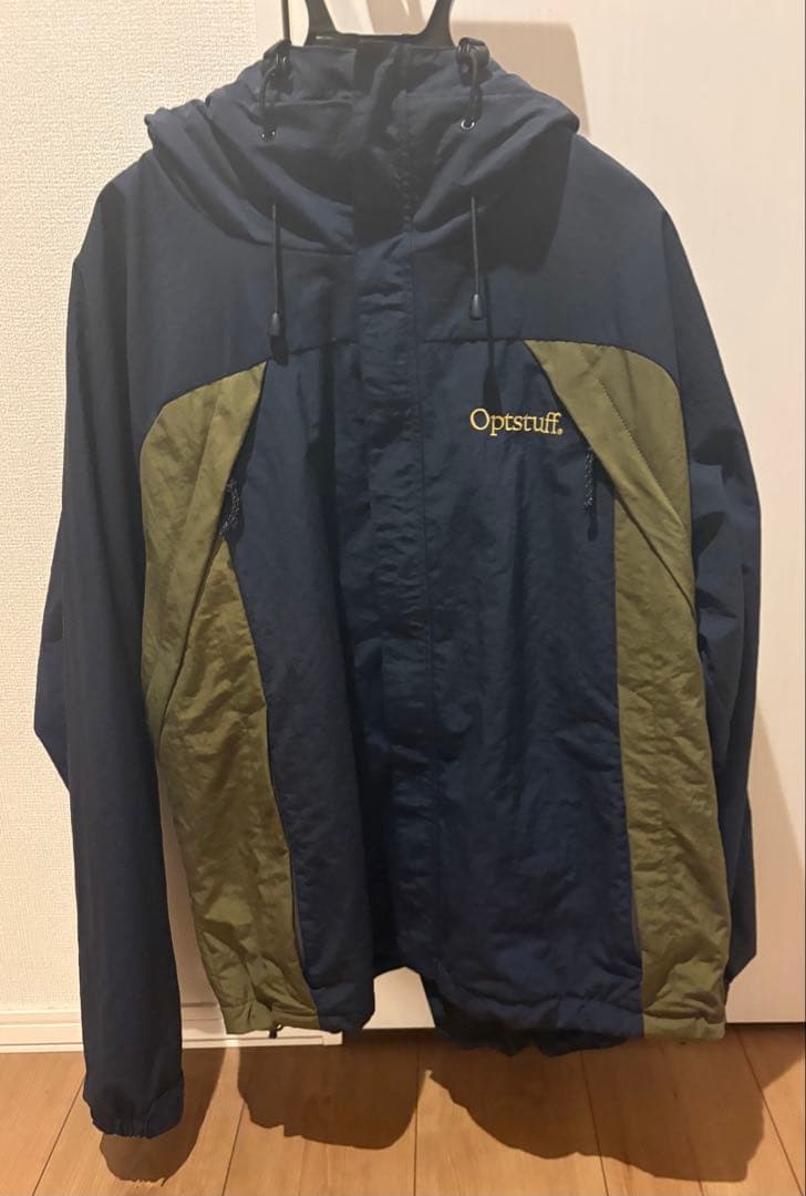 Optstuff SHELL PARKA ネイビー×カーキ　ennoy
