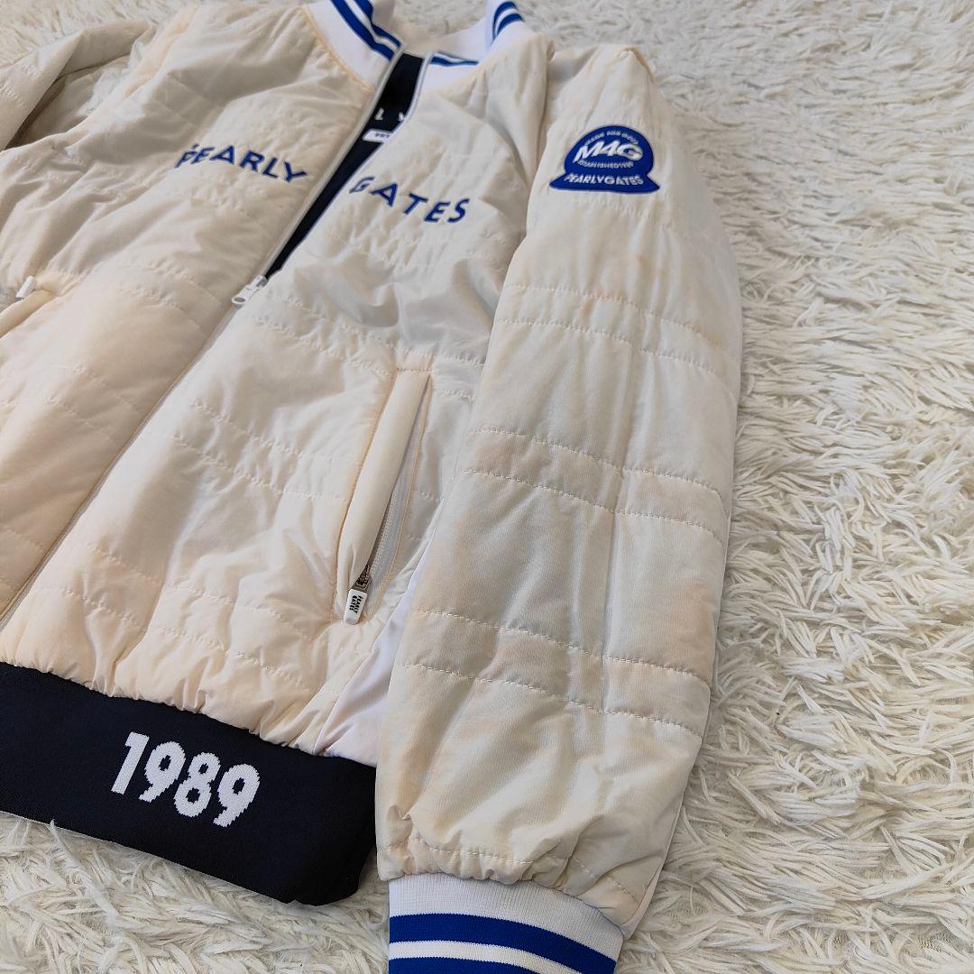 パーリーゲイツ　4way リバーシブル ブルゾンジャケット　白×紺　ベスト　M