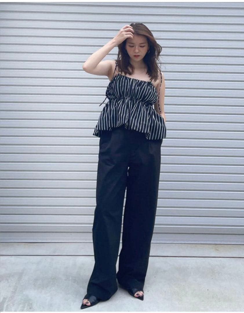 【新品】searoomlynn フロッキーStripe Ribbonビスチェ