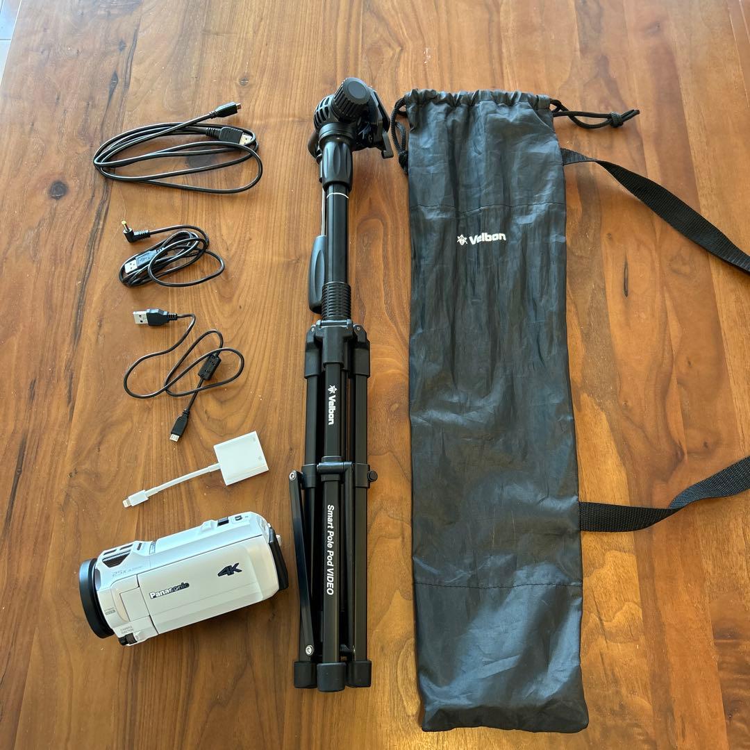 Panasonic HC-VX990M 4K ビデオカメラズーム三脚付き