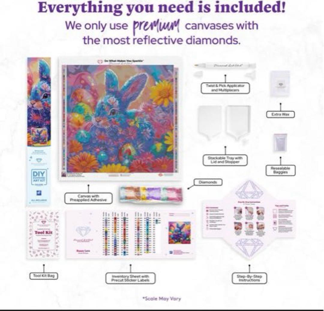 ダイヤモンドアートクラブ　DAC Bunny Love