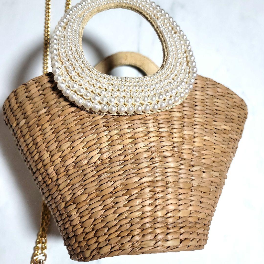 【完売品】ラブティックボンボン・かごバック・Sサイズ