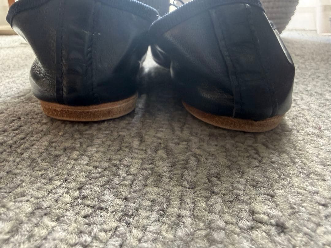 ポルセリ38 ネイビー　PORSELLI バレエシューズ　未使用