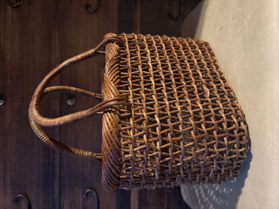 値下げ★国産 あけび かごバッグ こだし編み 青森 カゴ