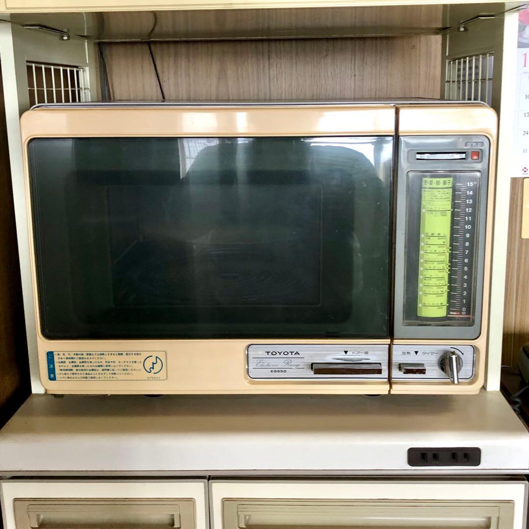 【希少！使えるけど訳あり】TOYOTA 電子レンジ EG550 昭和家電 レトロ