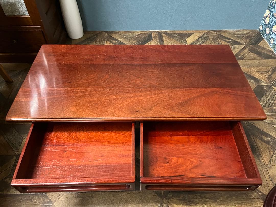 カリモク 文机 唐木 民芸 インテリア アンティーク しょうわれと