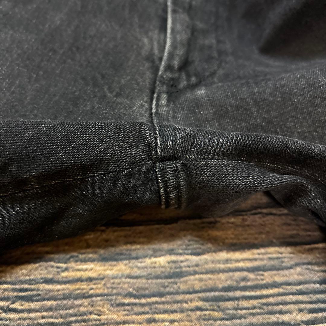 パンツ UNUSED / rebuild black denim pants