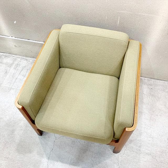 天童木工のHacoヴィンテージチークイージーチェア①