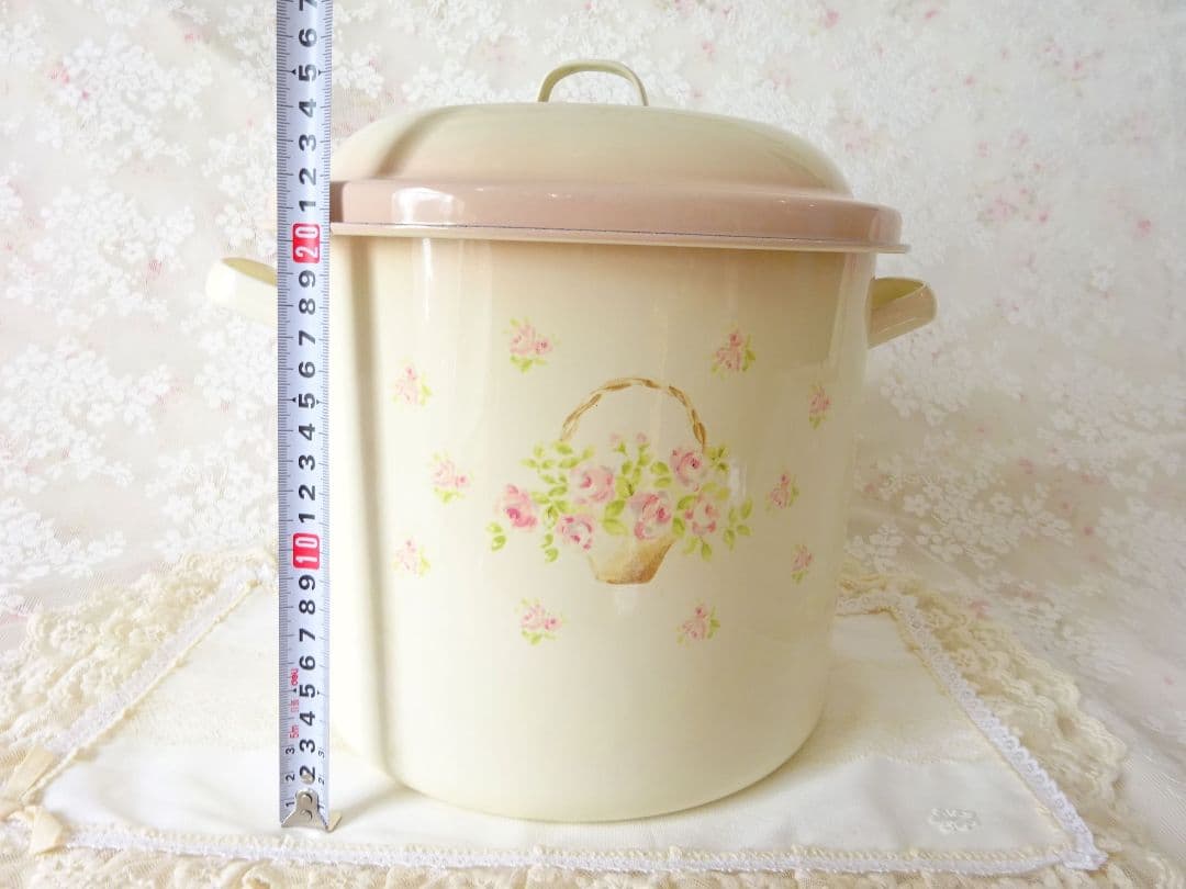 イマン　ローズバスケット　丸ストッカー　マニーローズ　ライス缶