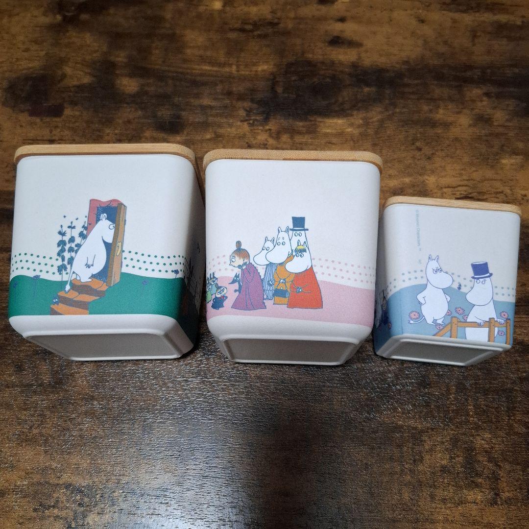 ムーミン 保存容器 3個セット バンブーコンテナ