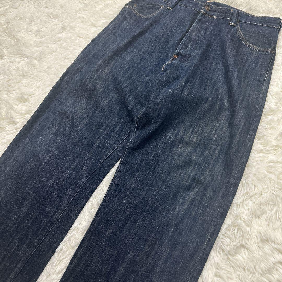 希少　ヤマネデラックス　1959 道楽　セルビッジ　ペンキ　股リベット　ワイド