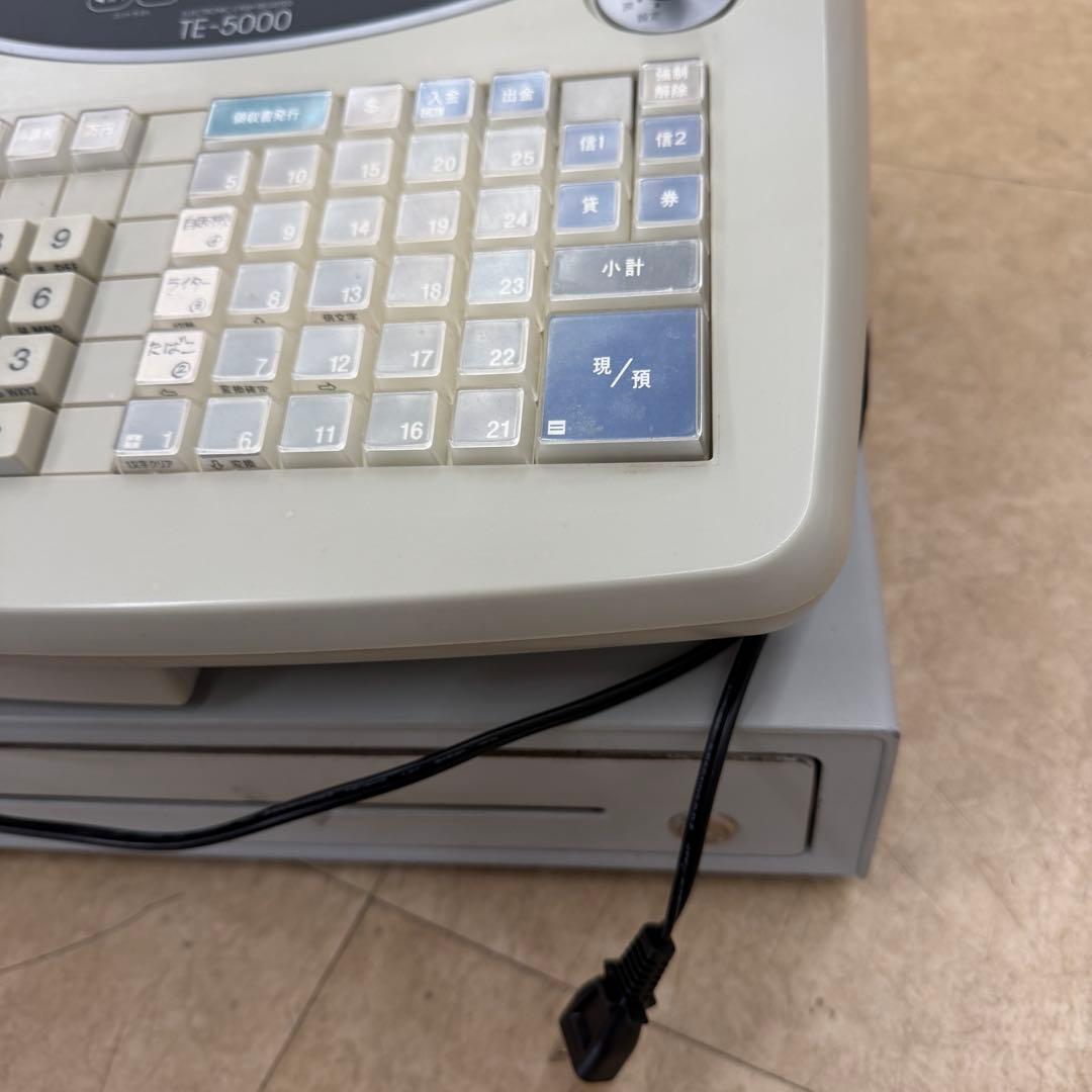 カシオ電子レジスター TE-5000 中古 レジ TK-5000