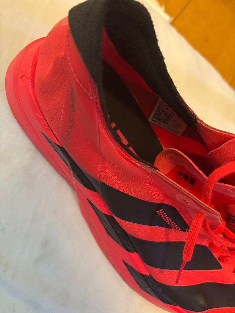 【値下げ中】アディダス　ADIZERO ADIOS PRO 4レッド26.5