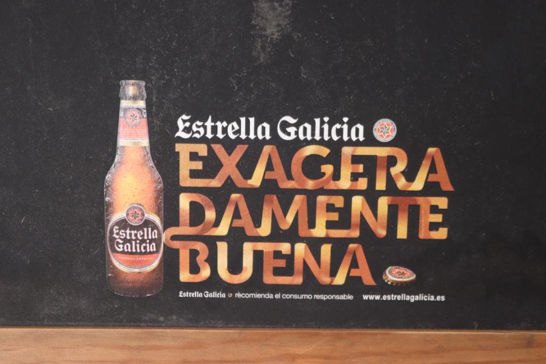 ヴィンテージ スタンド 立て看板 メニューボード エストレーリャ・ガリシア